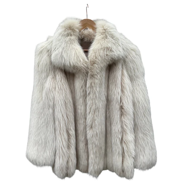 Blue fox Fur coat