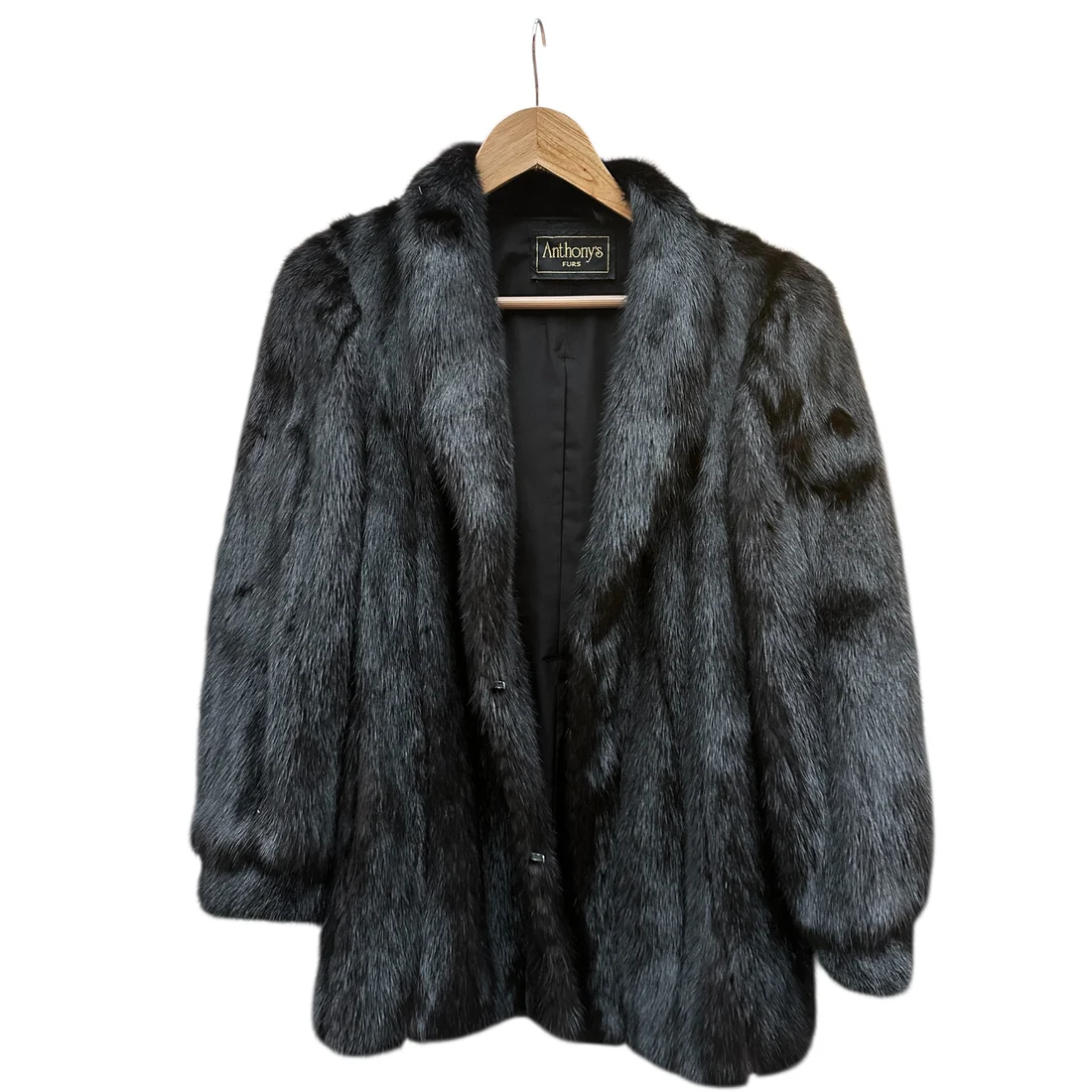 Black  Mink Fur Coat